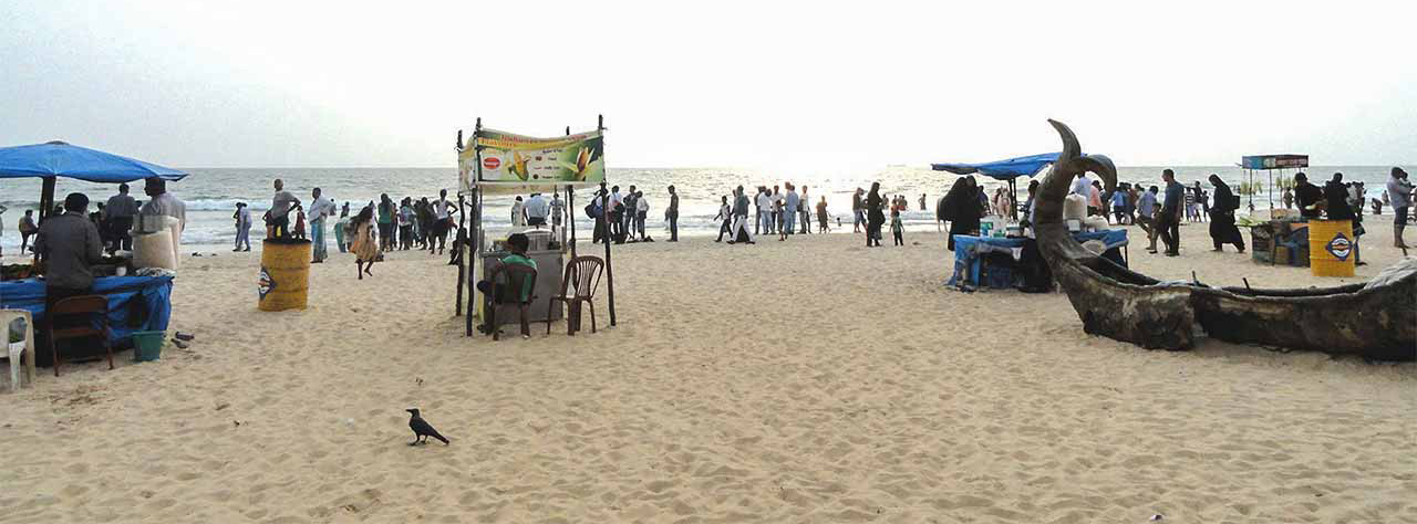 Stalls at Panambur beach